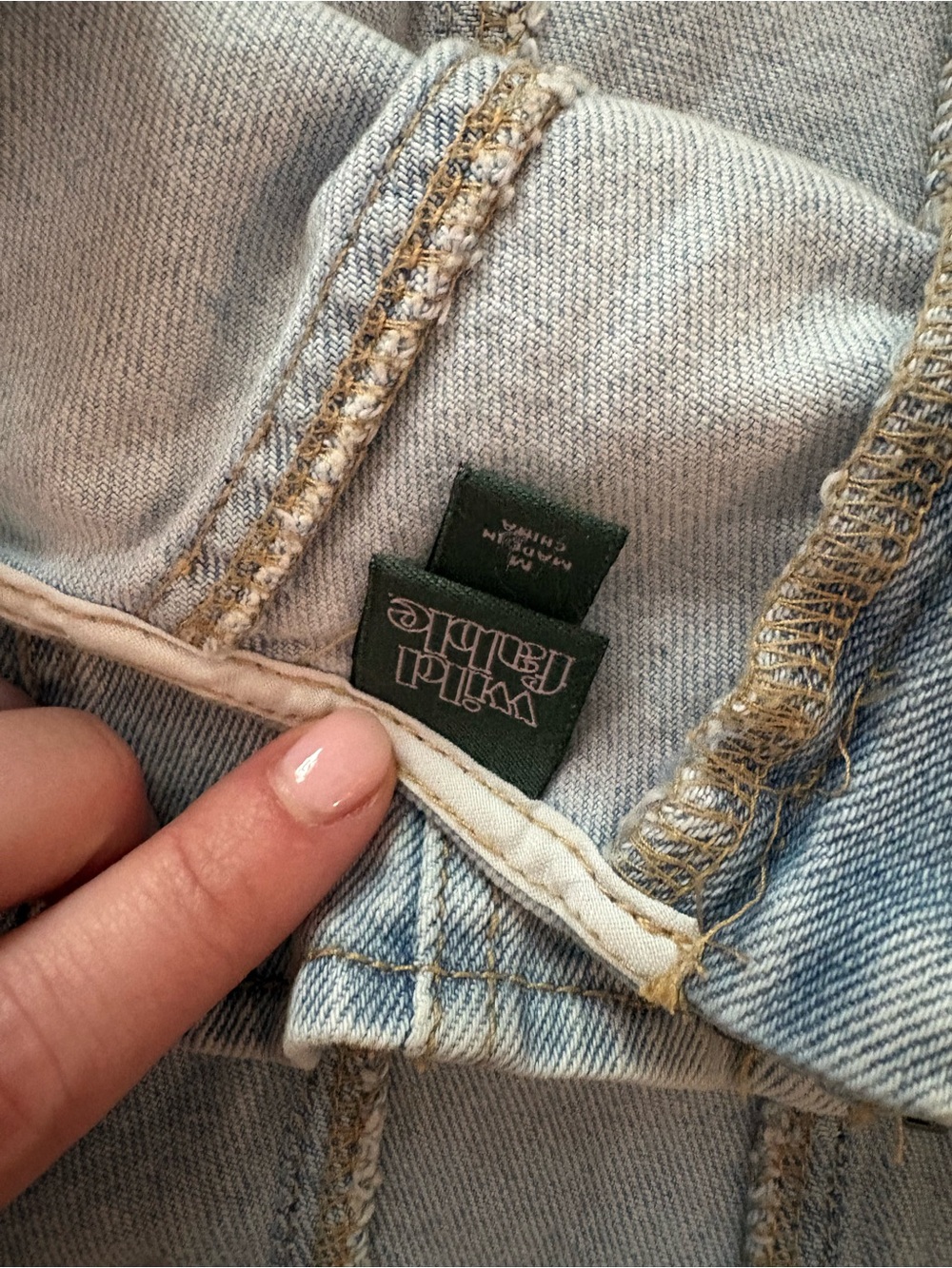 wild fable Light Wash Denim Corset Tank - Picture 4 of 4